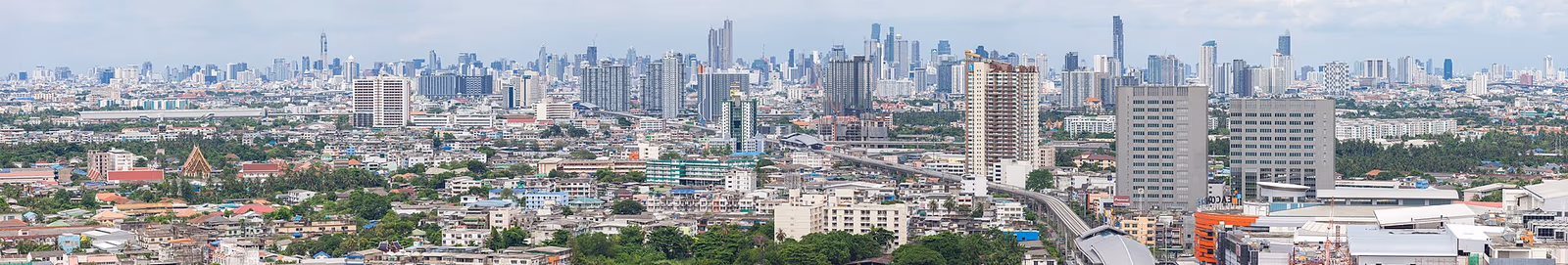 Thailand condominium skyline at dusk