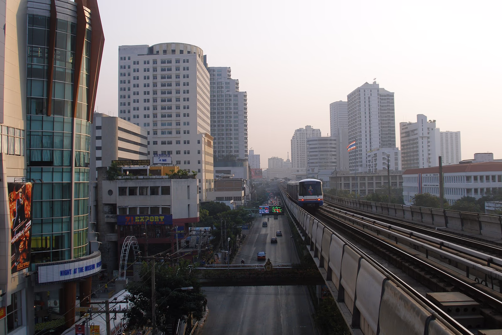 Sansiri corporate headquarters building in Phra Khanong, Bangkok with the Siri Campus signage visible, representing Thailand's largest listed residential condominium developer